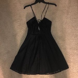 Black mini dress